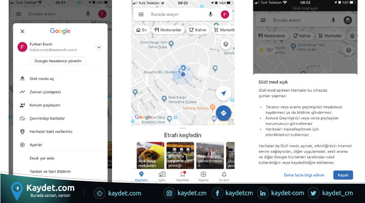 google-haritalar-gizli-mod
