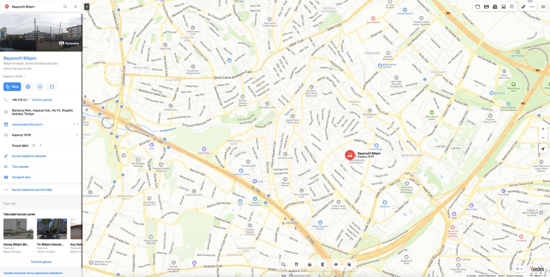 yandex-haritalara-kayıt